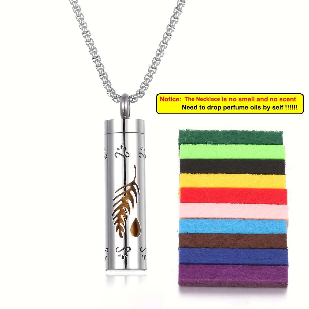 Aroma Harmony Stainless Steel Diffuser Necklace Set