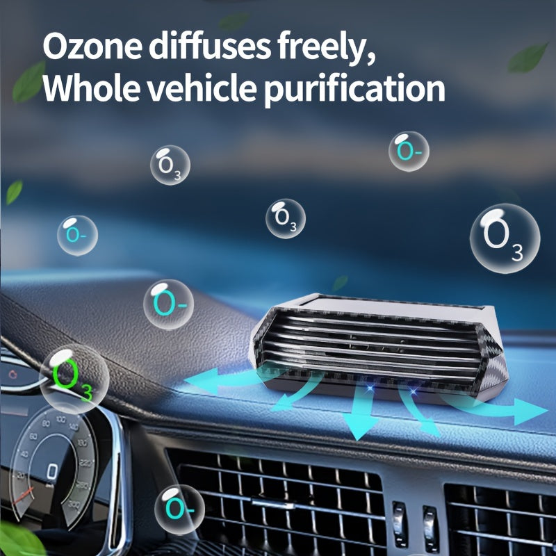 Portable Solar Car Ozone Purifier with Auto Operation and Glow Display