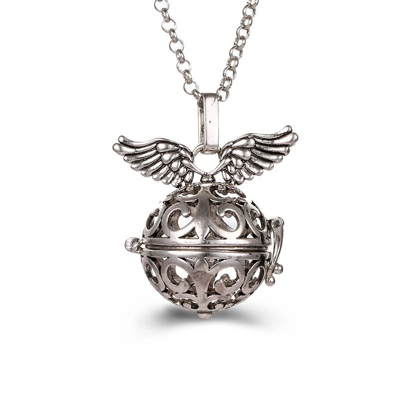 Vintage Angel Caller Aromatherapy Necklace