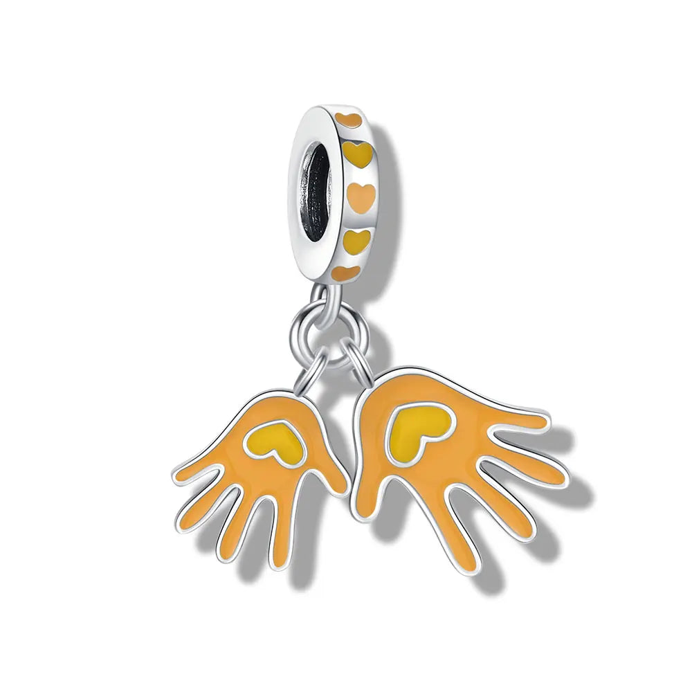 Crown & Heart Family Charm Collection