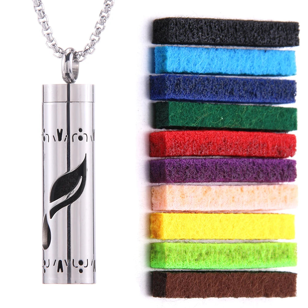 Perfume Essential Oil Diffuser Pendant Necklace