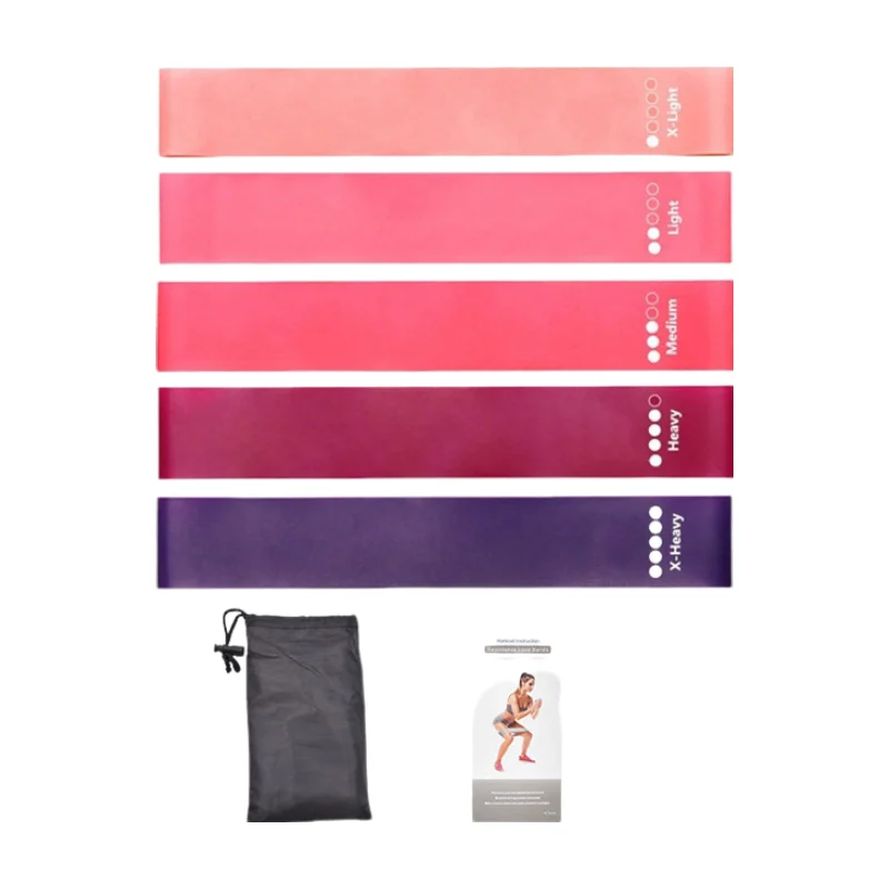 7 Piece TPE Fitness Resistance Band Set