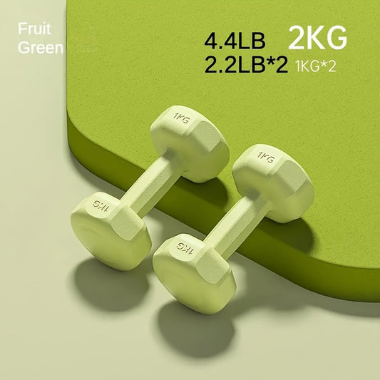 Lightweight Dumbbell Pair for Yoga and Arm Workouts