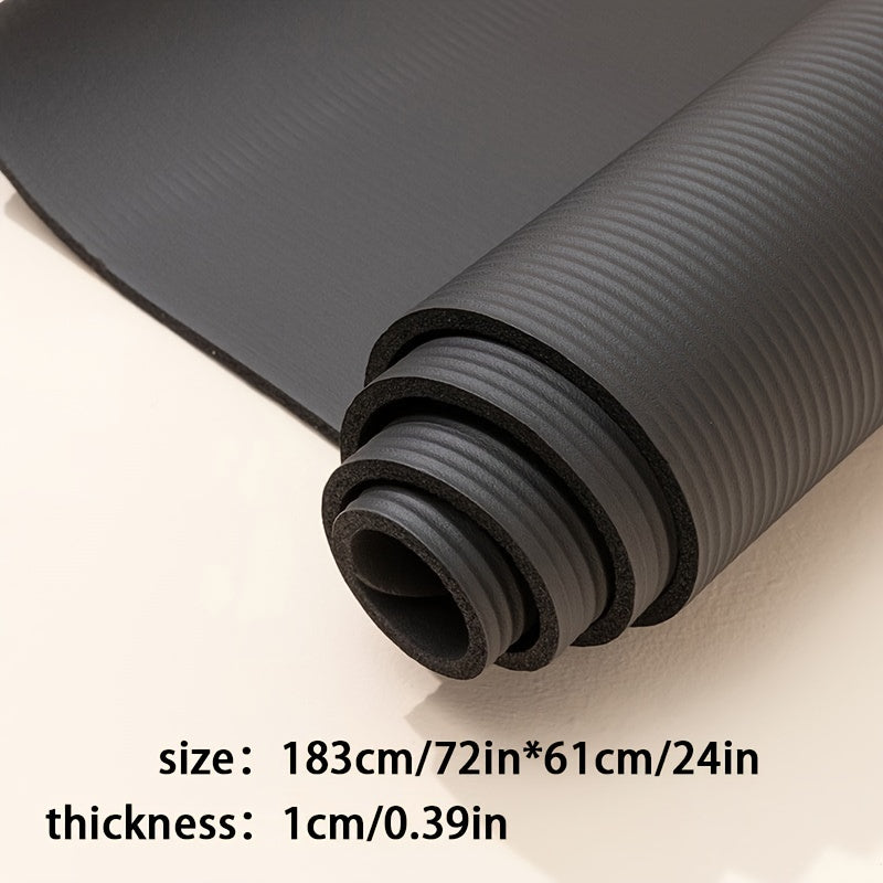 High-Density Fitness Mat for Yoga and Training with Enhanced Grip