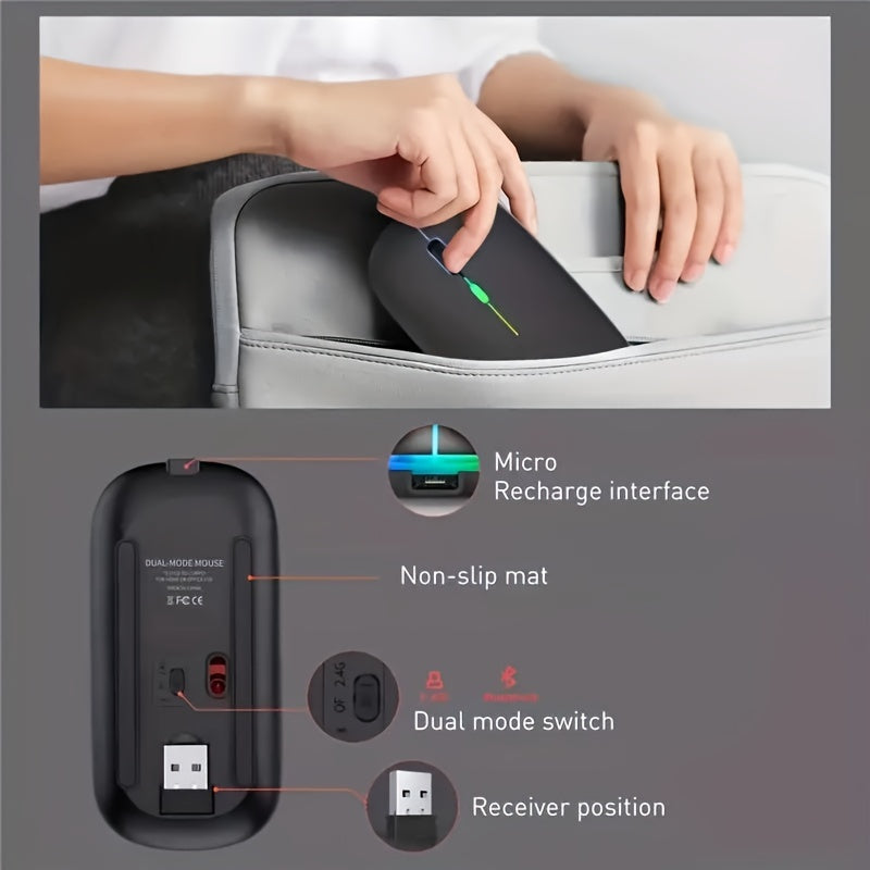 Dual Mode Wireless Gaming Mouse