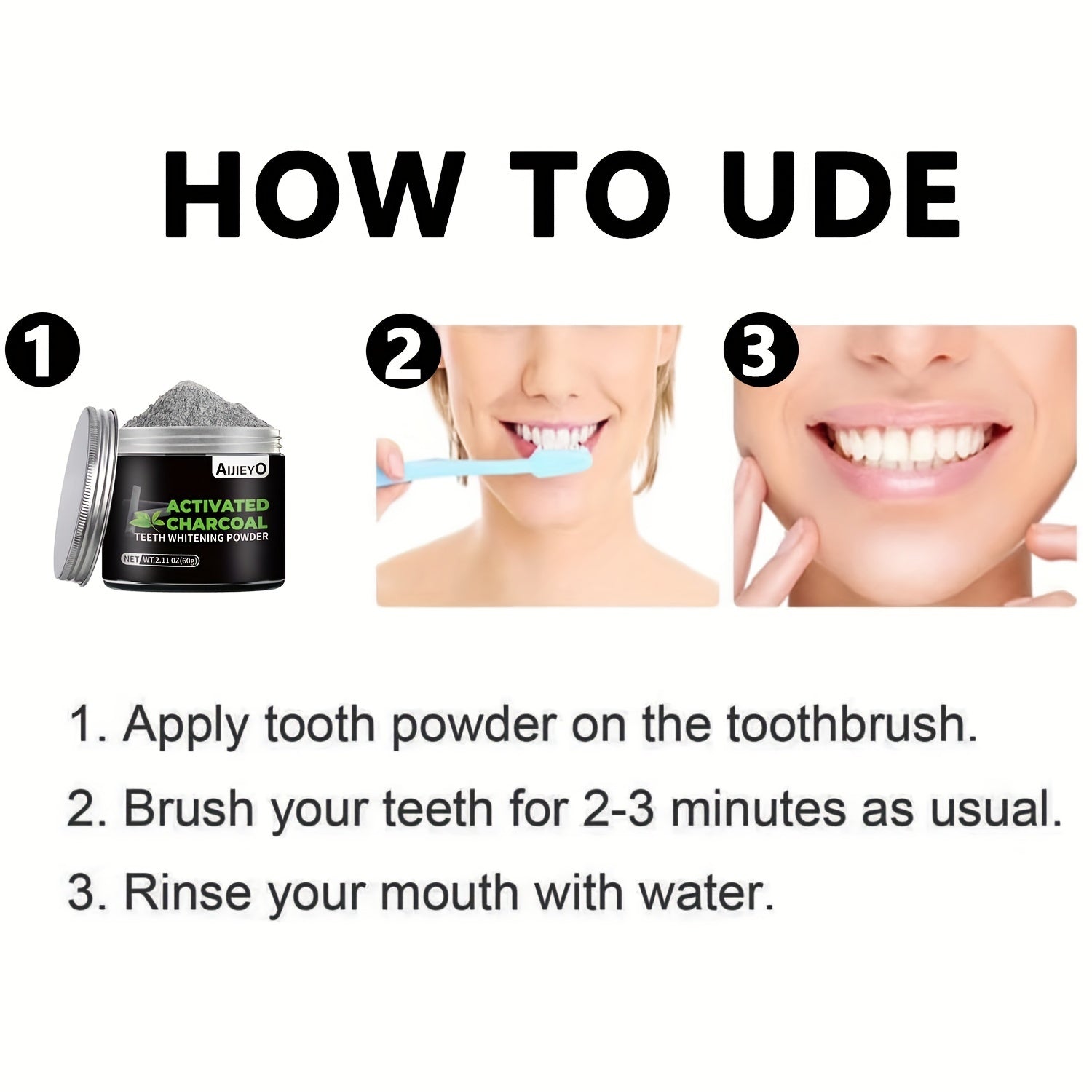 Activated Charcoal Mint Natural Whitening Polish