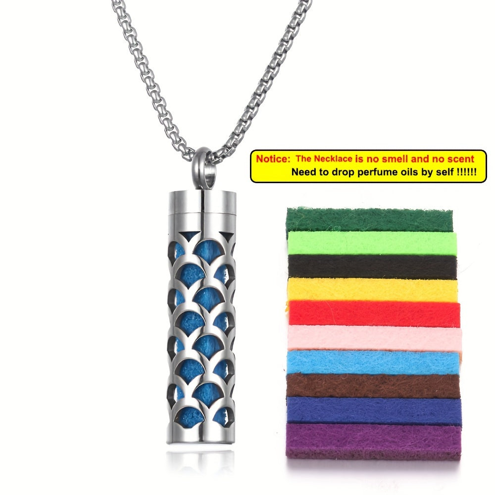 Aroma Harmony Stainless Steel Diffuser Necklace Set
