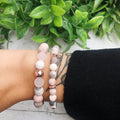 Jasper & Rose Quartz Aromatherapy Beaded Bracelet