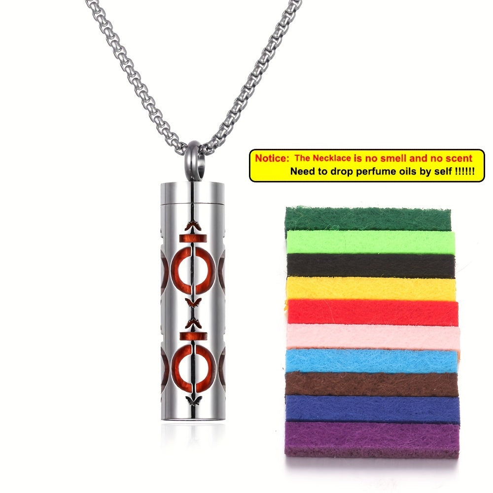 Aroma Harmony Stainless Steel Diffuser Necklace Set