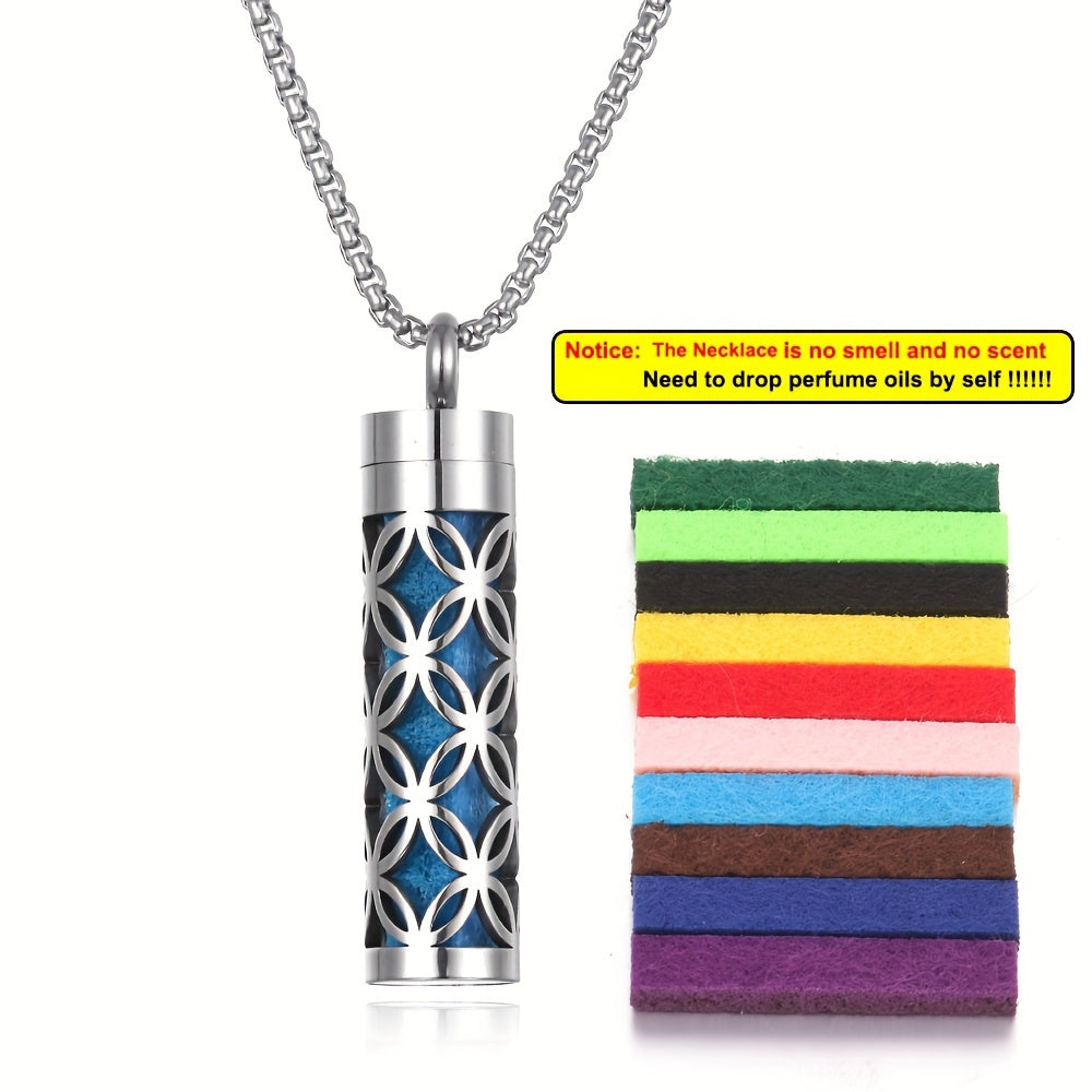 Aroma Harmony Stainless Steel Diffuser Necklace Set