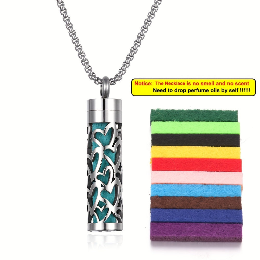 Aroma Harmony Stainless Steel Diffuser Necklace Set