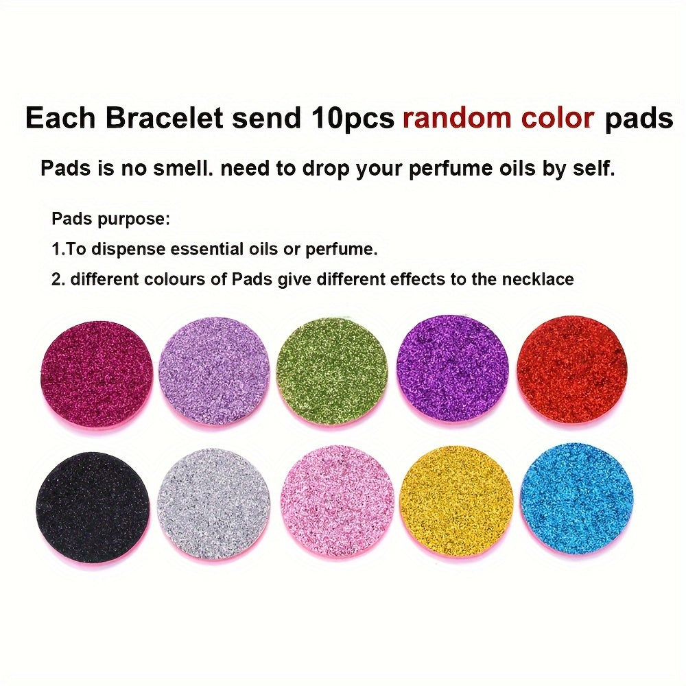 Sparkling Serenity Couple's Diffuser Bracelets Set