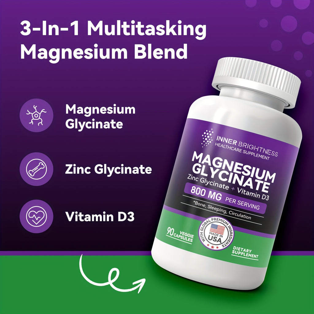 Triple Action Magnesium Complex with Zinc and Vitamin D3 Capsules