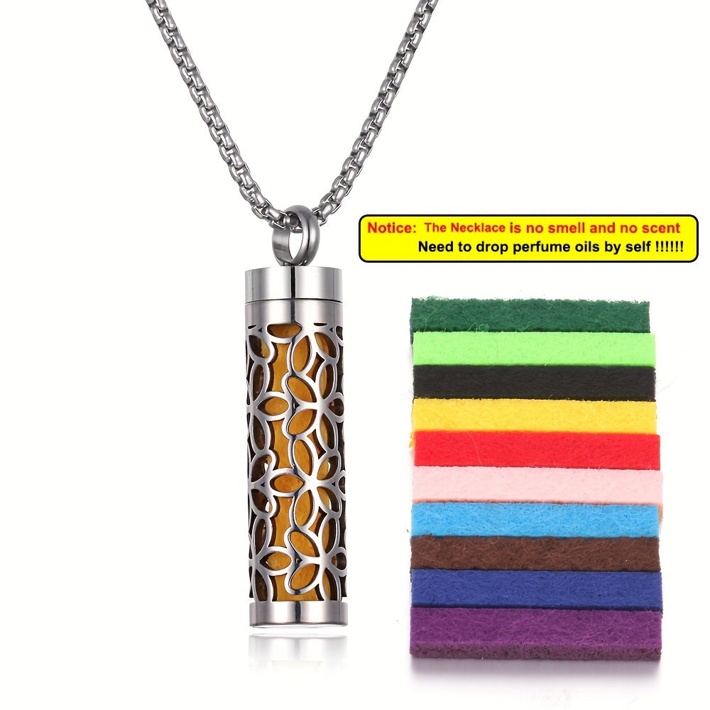 Aroma Harmony Stainless Steel Diffuser Necklace Set