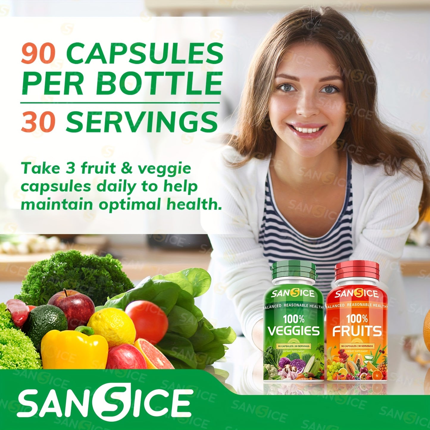 Natural Fruit & Veggie Vitamin Capsule