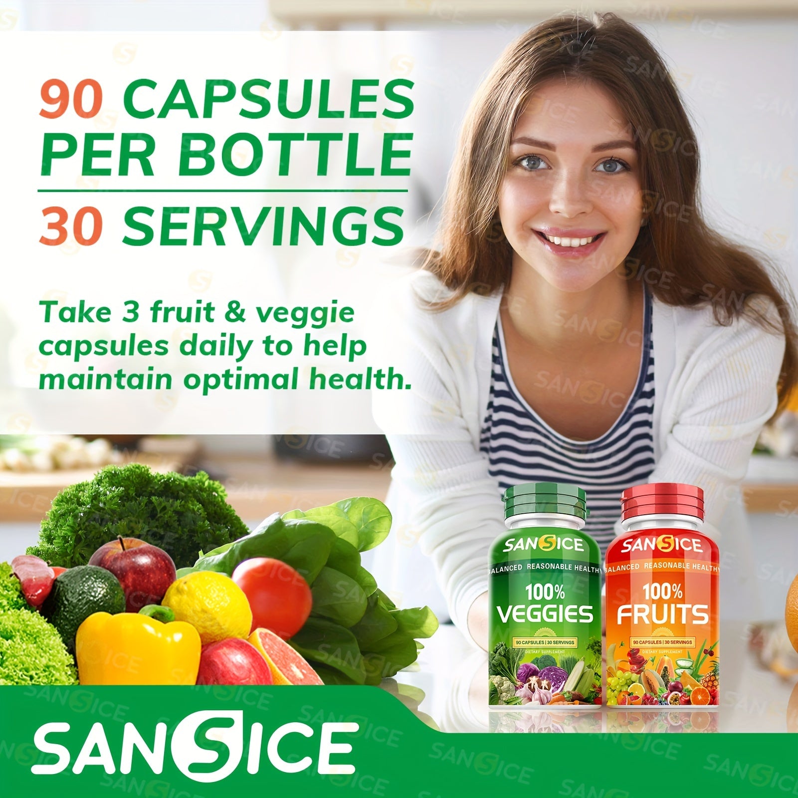 Natural Fruit & Veggie Vitamin Capsule