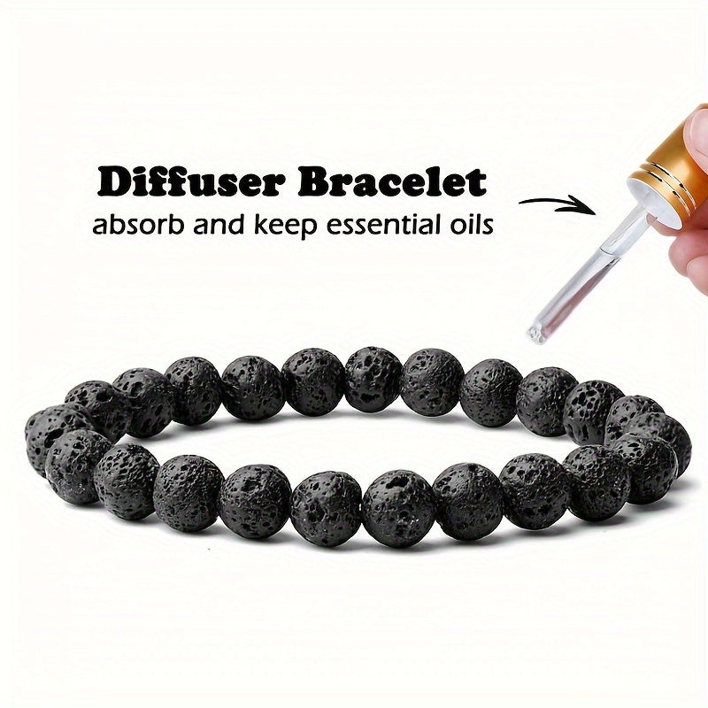 Lava Rock Aromatherapy Bead Bracelet