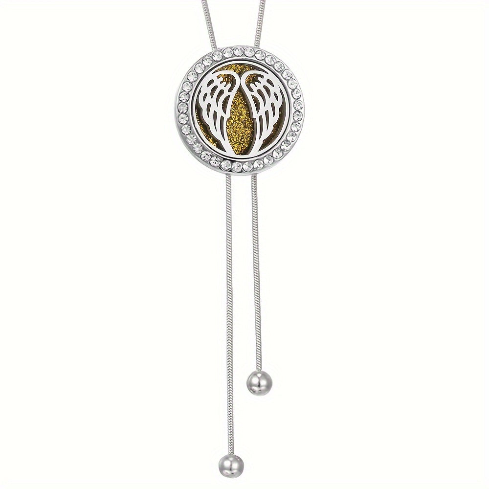 Tree of Life Spiral Locket Essential Oil Tassel Necklace
