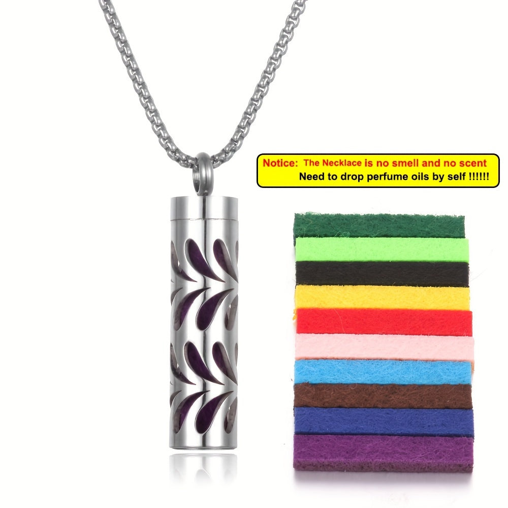 Aroma Harmony Stainless Steel Diffuser Necklace Set