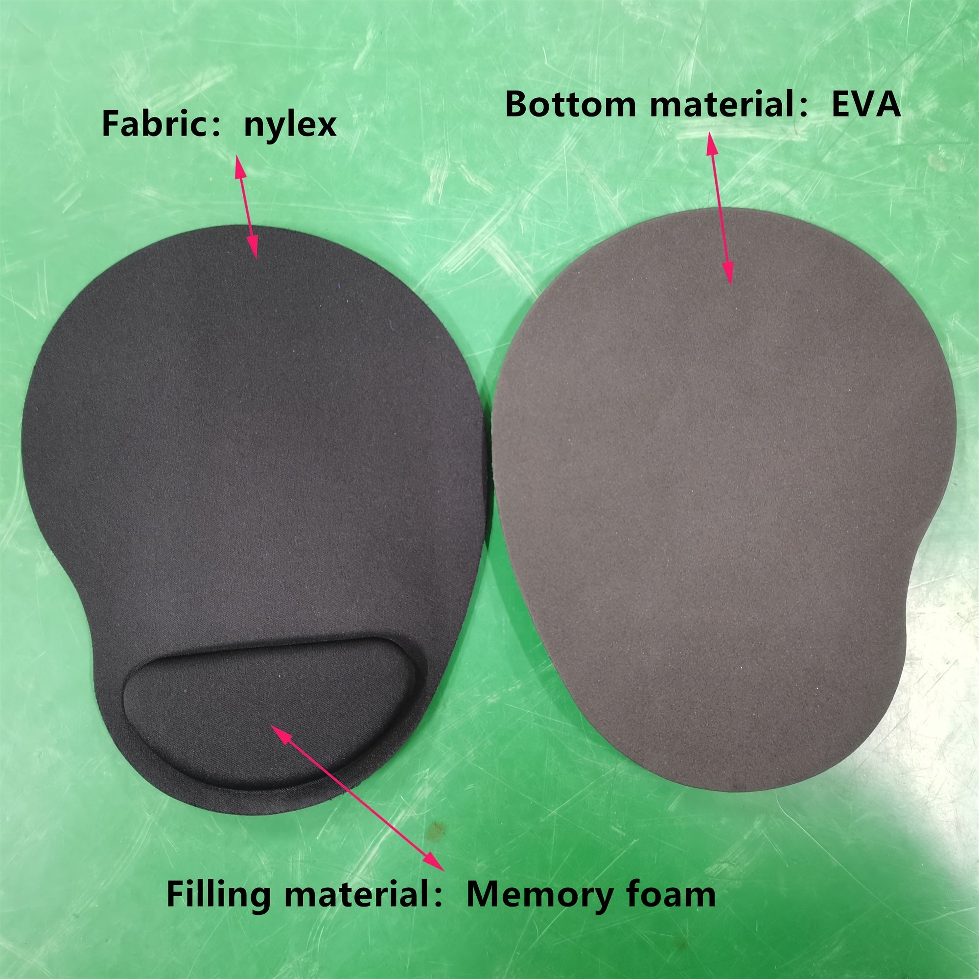 Ergonomic Memory Foam Wrist Rest Mouse Pad for Comfort and Support