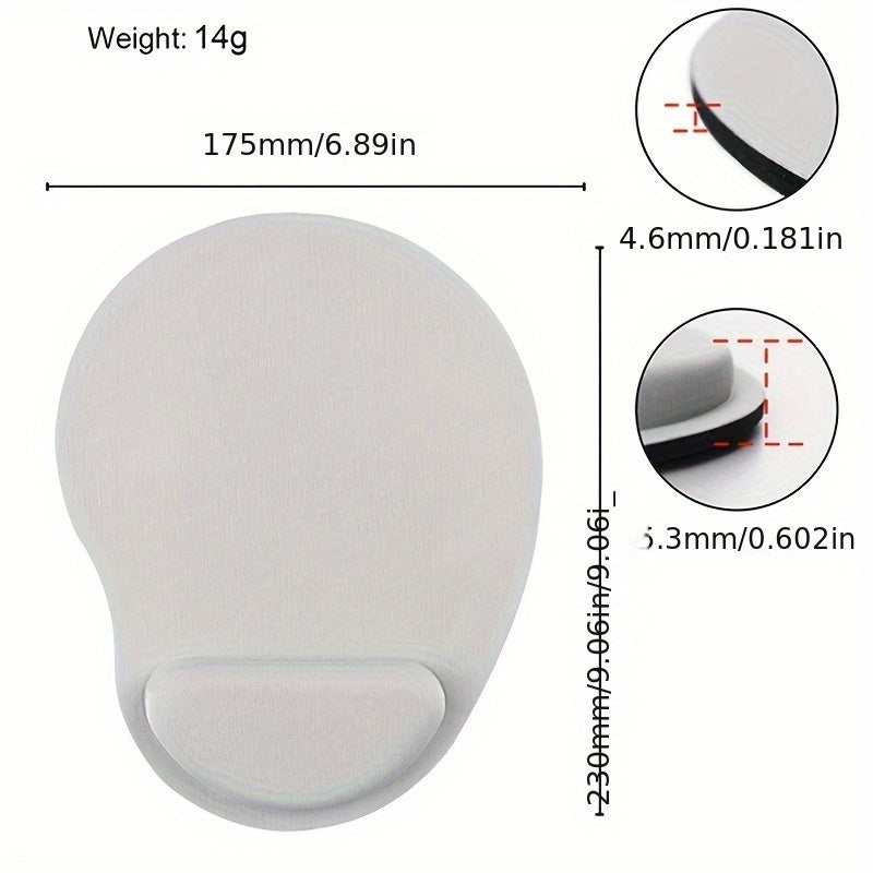 Ergonomic Memory Foam Wrist Rest Mouse Pad for Comfort and Support