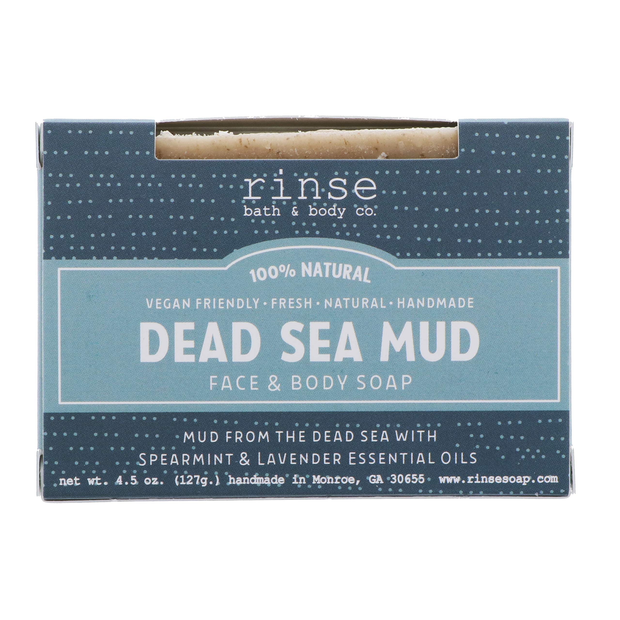 Rinse Bath & Body Lemongrass and Ginger Soap - Handmade Castile Lemongrass Soap w/Shea and Cocoa Butter | Moisturizing Bar Soap w/Ginger Essential Oil | Natural Bar Soap | Vegan| Gluten Free| 4.25oz