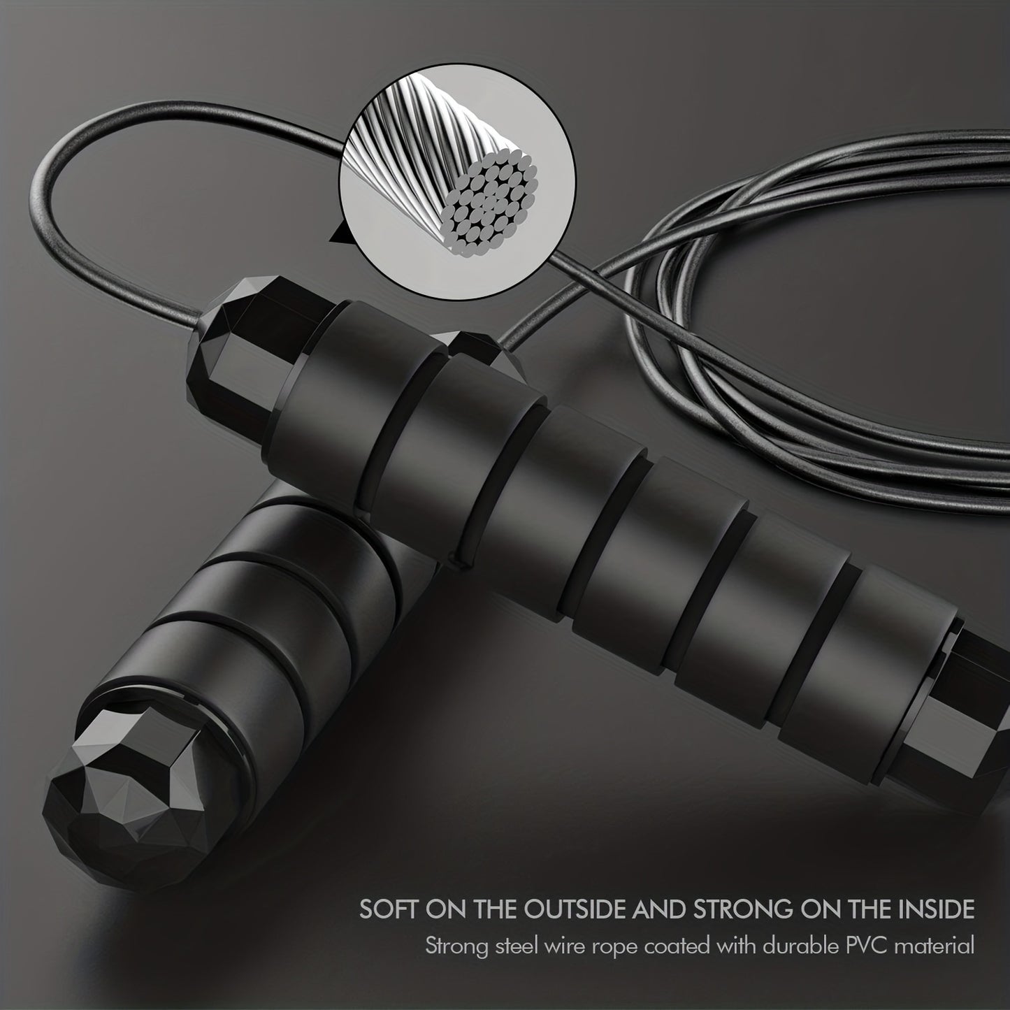 Memory Foam Handle Speed Rope for Effective Workouts