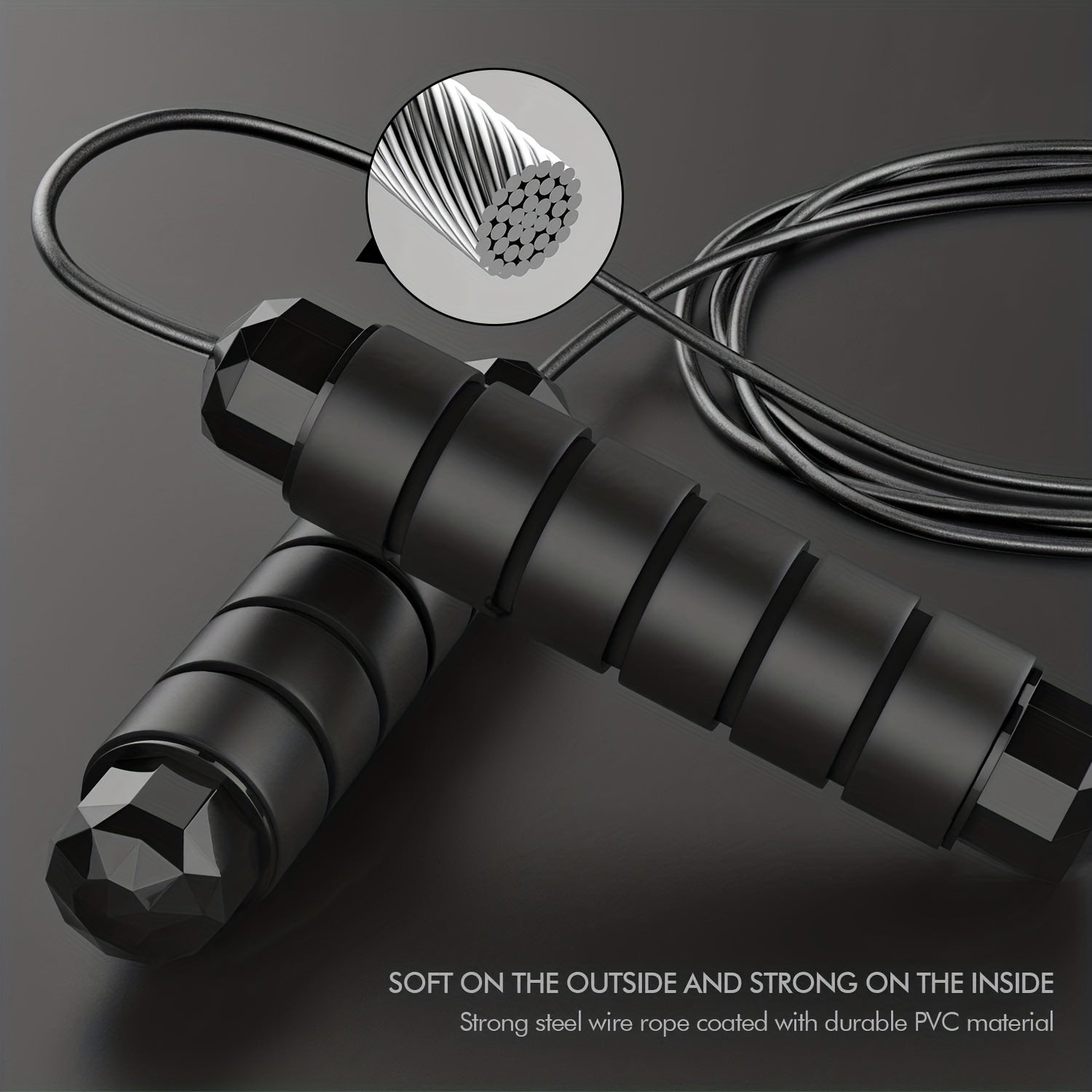 Memory Foam Handle Speed Rope for Effective Workouts