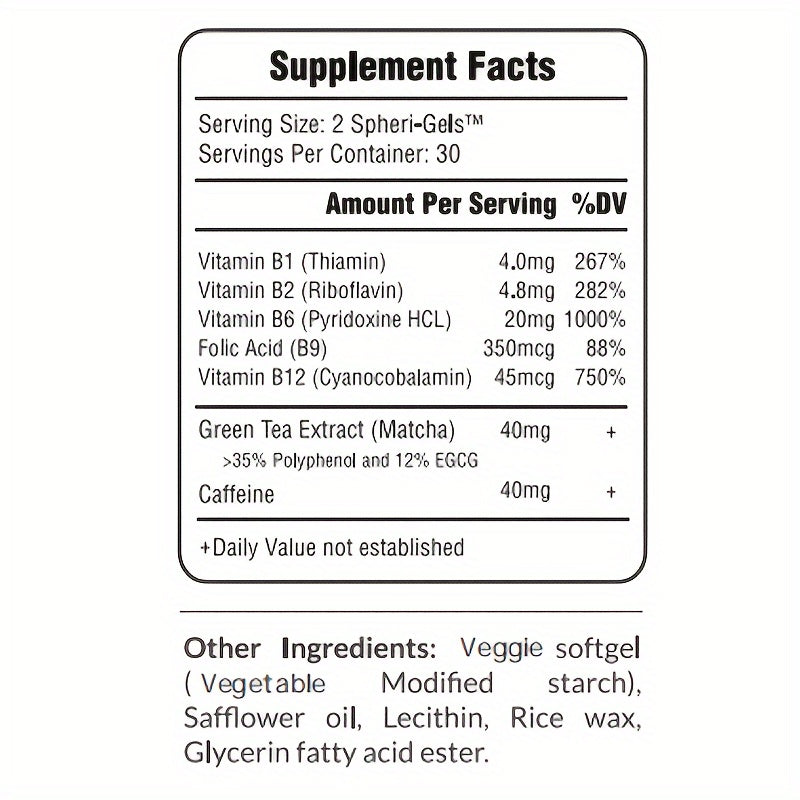 Matcha-Infused B Complex Energy Booster