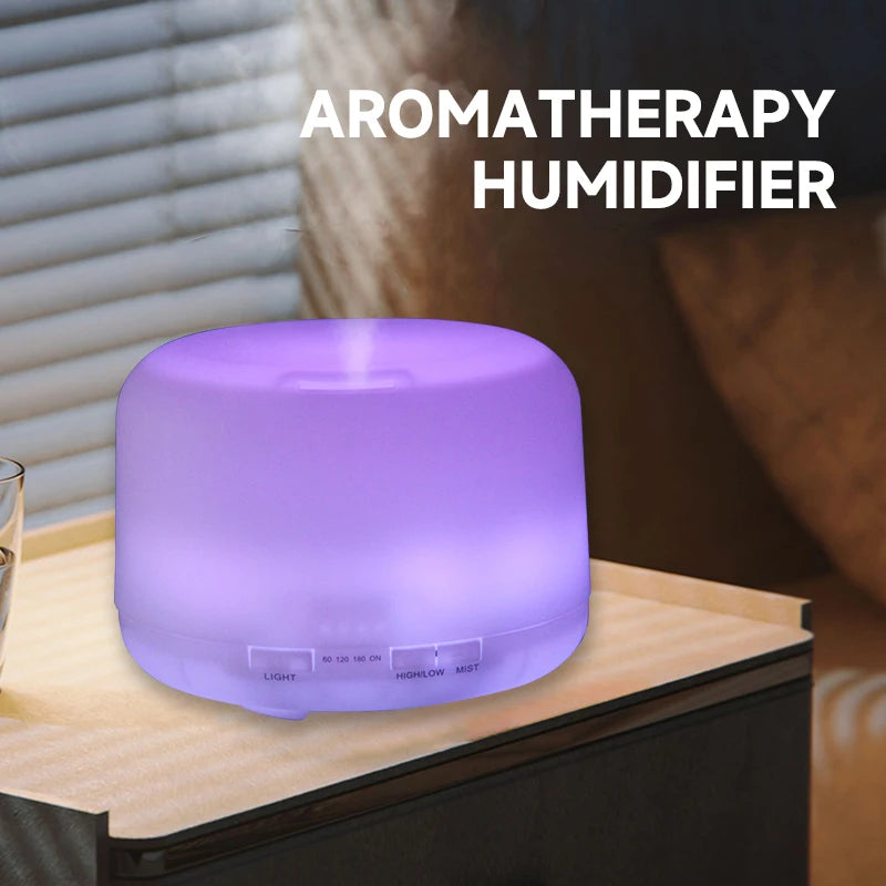 500ml USB Aroma Diffuser and Humidifier with Remote and LED Night Lights
