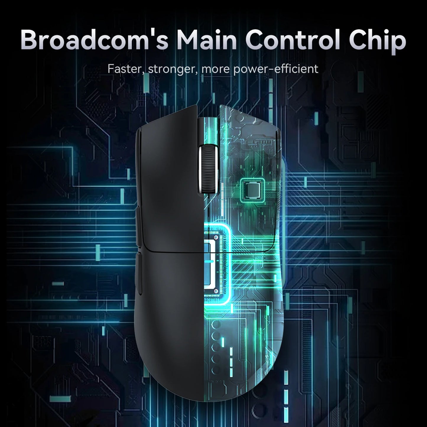 ATTACK SHARK Lightweight Gaming Mouse, RGB backlight and Magnetic Fast Charging