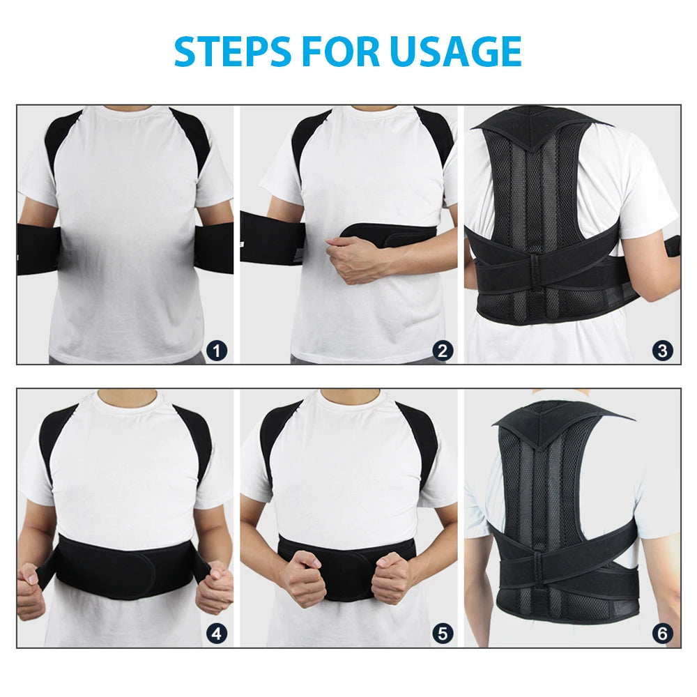 Adjustable Clavicle Support Brace for Posture Correction
