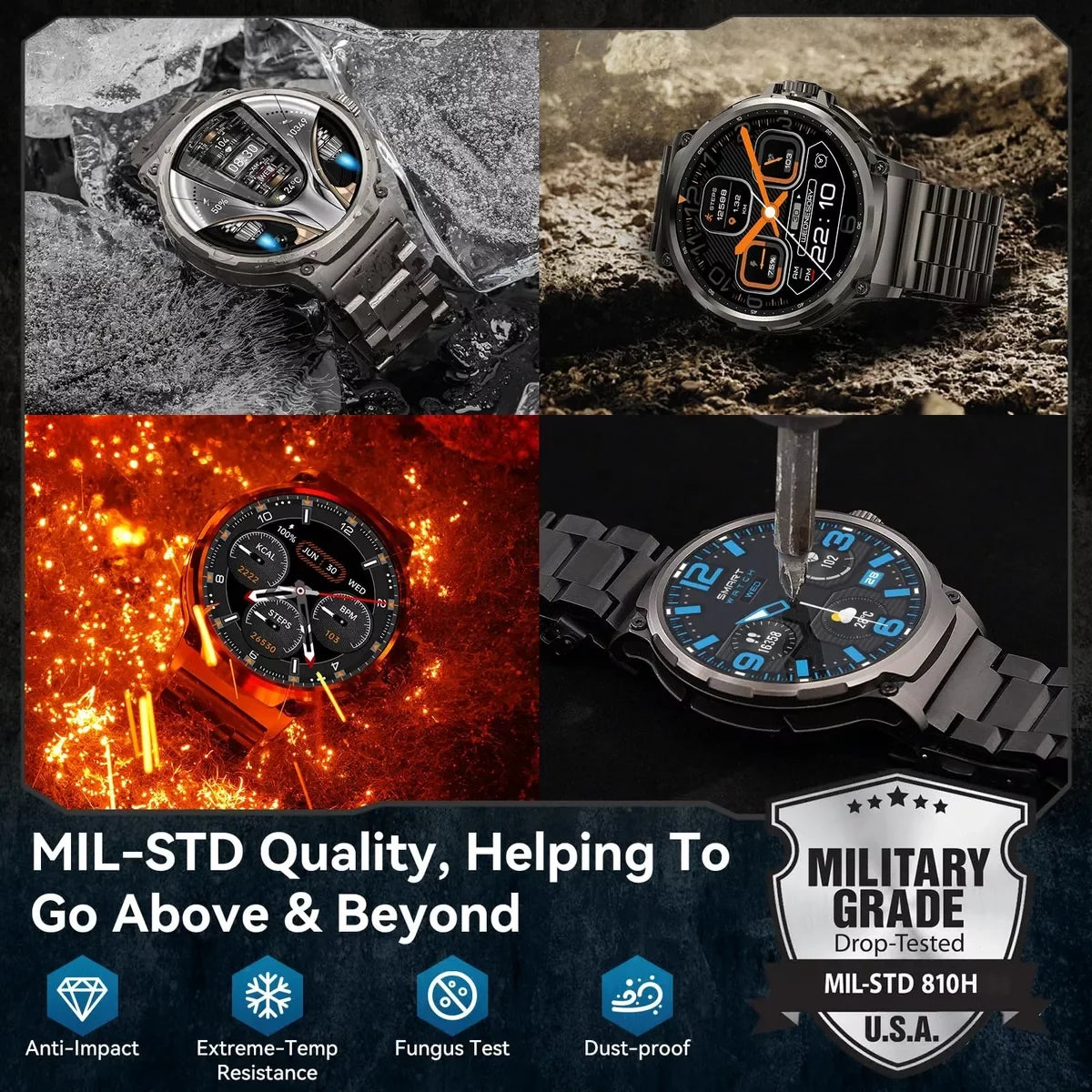 Elite GPS Sport Smartwatch with AMOLED Display