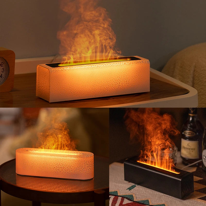 Ultrasonic Flame Diffuser with RGB Night Light