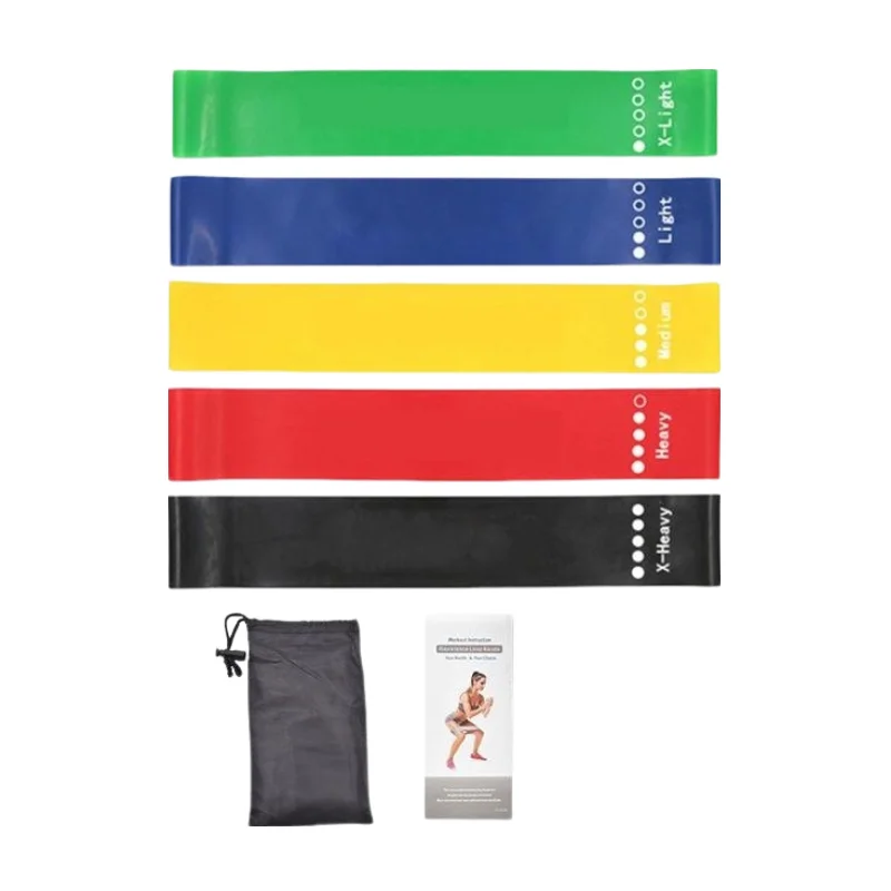 7 Piece TPE Fitness Resistance Band Set
