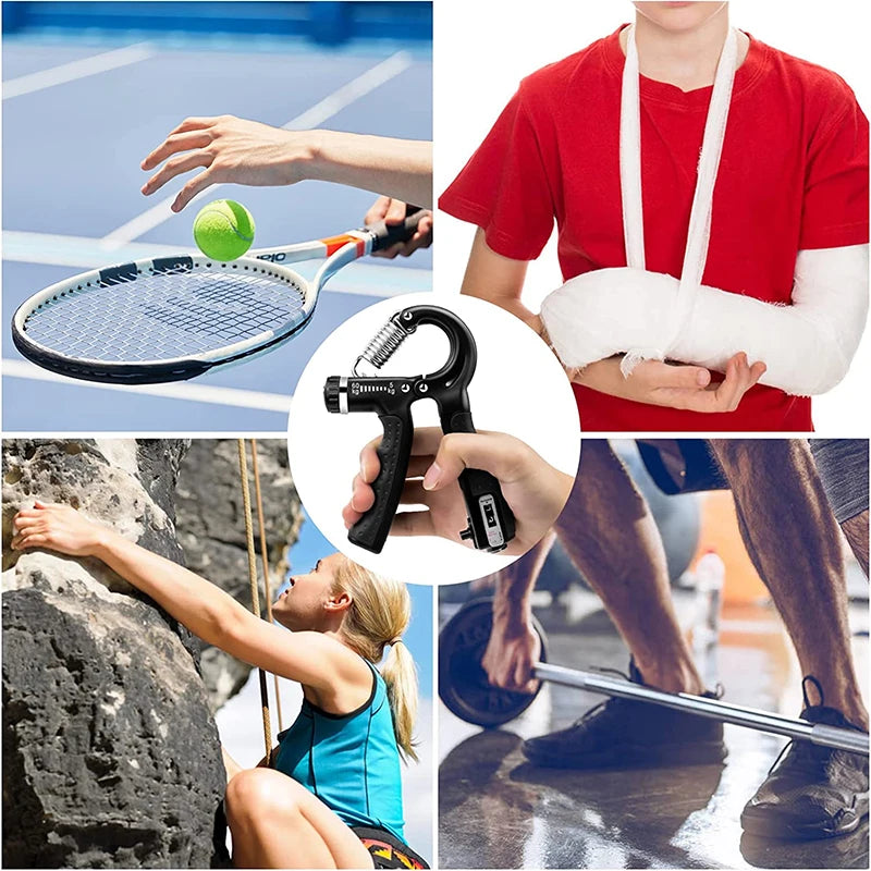 Adjustable Hand Grip Strengthener for Customized Resistance Levels - Ideal for Hand Rehabilitation and Fitness Goals