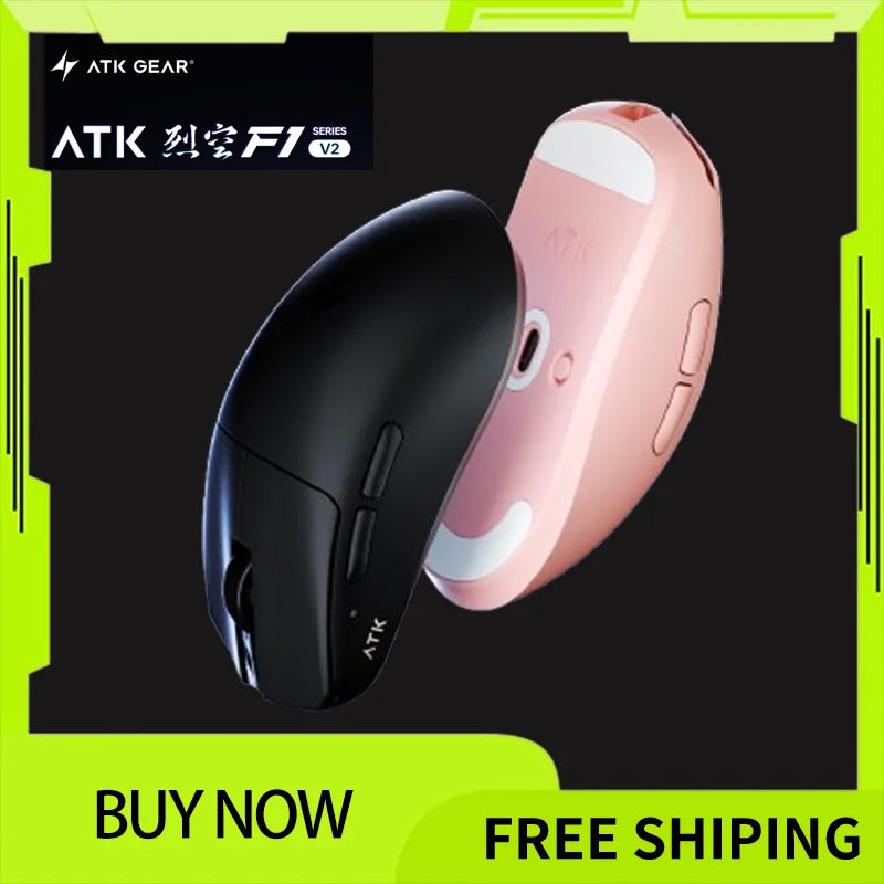 Atk Blazing Sky F1 V2 Ultimate Mouse Wireless F1 V2 Ultra Max Paw3950ultra Lightweight 750ips Low Latency 650ips Gamer Accessory