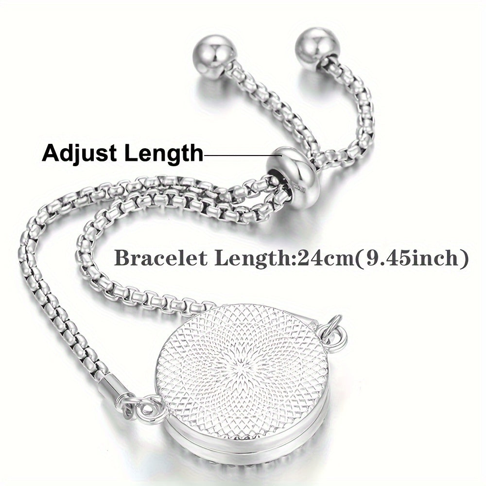 Sparkling Serenity Couple's Diffuser Bracelets Set