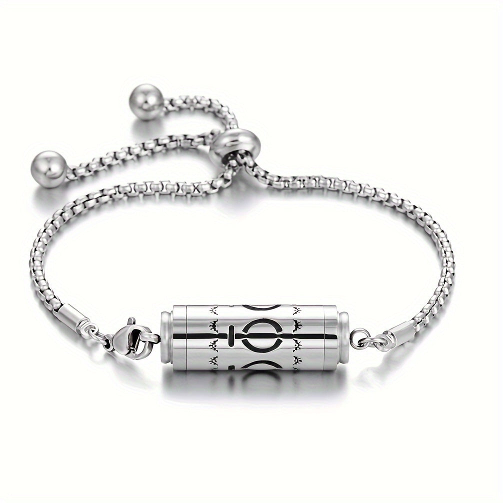 Adjustable Stainless Steel Aroma Locket Bracelet