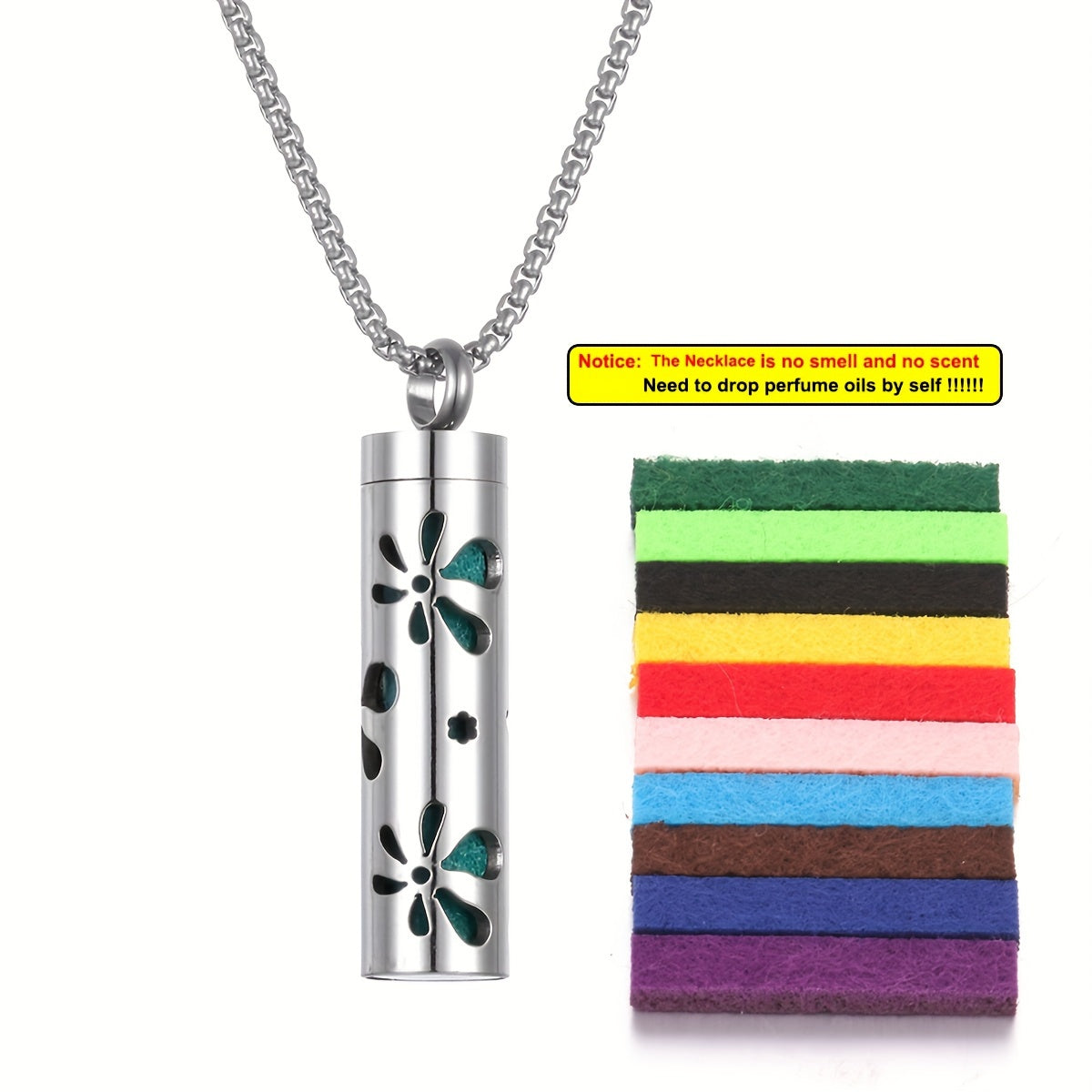 Aroma Harmony Stainless Steel Diffuser Necklace Set