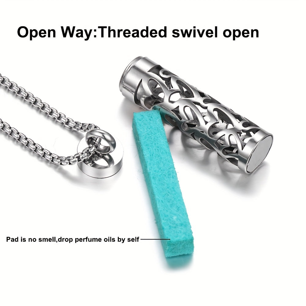 Aroma Harmony Stainless Steel Diffuser Necklace Set