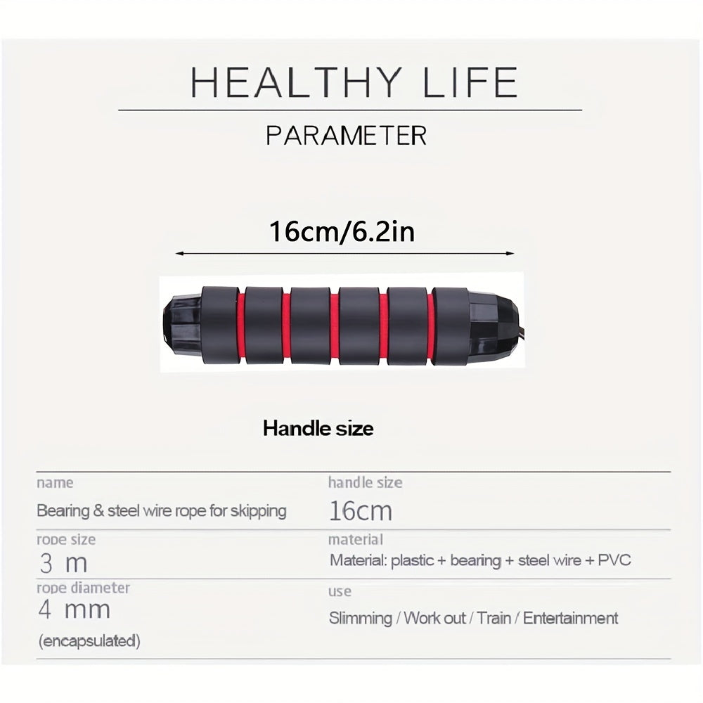 Memory Foam Handle Speed Rope for Effective Workouts
