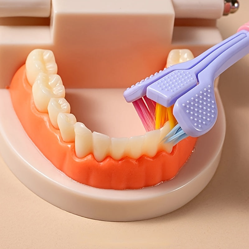 Triple-Sided Soft Bristle Toothbrush