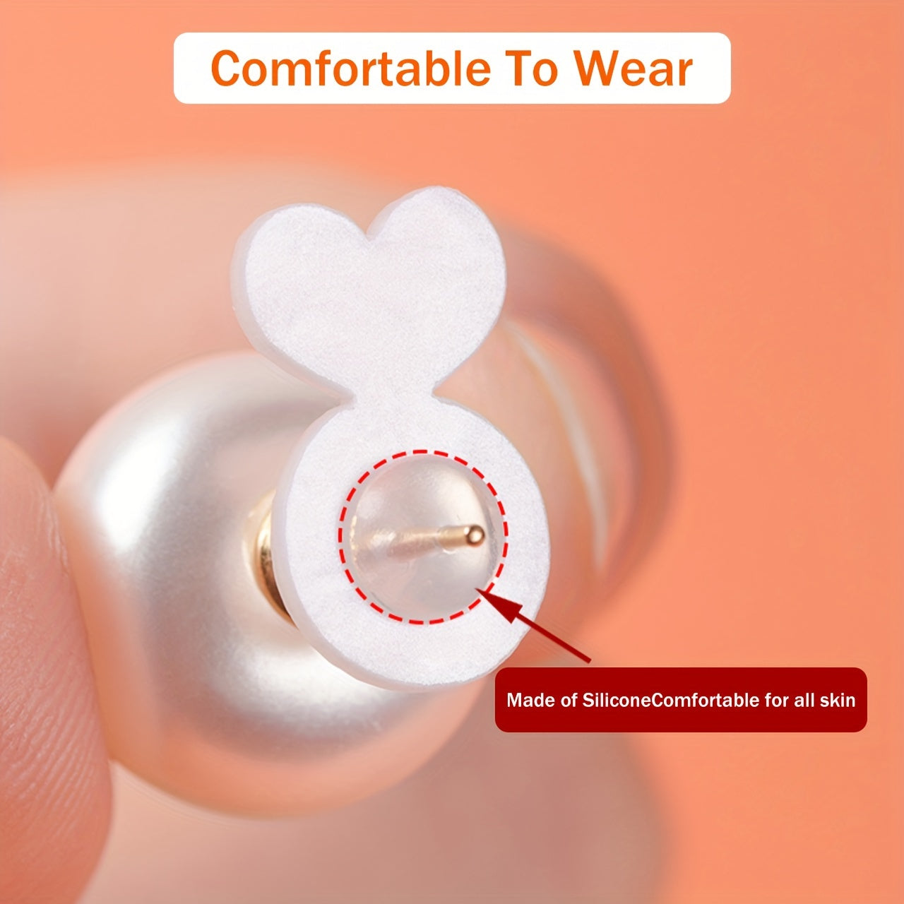 Invisible Silicone Earring Support Backs
