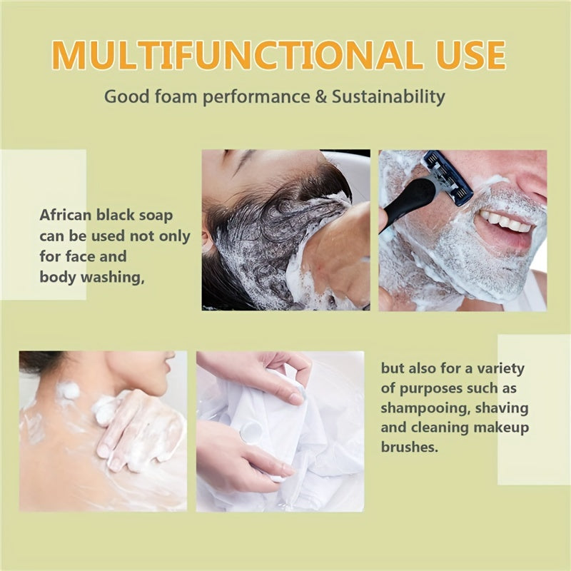 GlowPure Authentic African Soap Bar with Shea Butter and Natural Botanicals